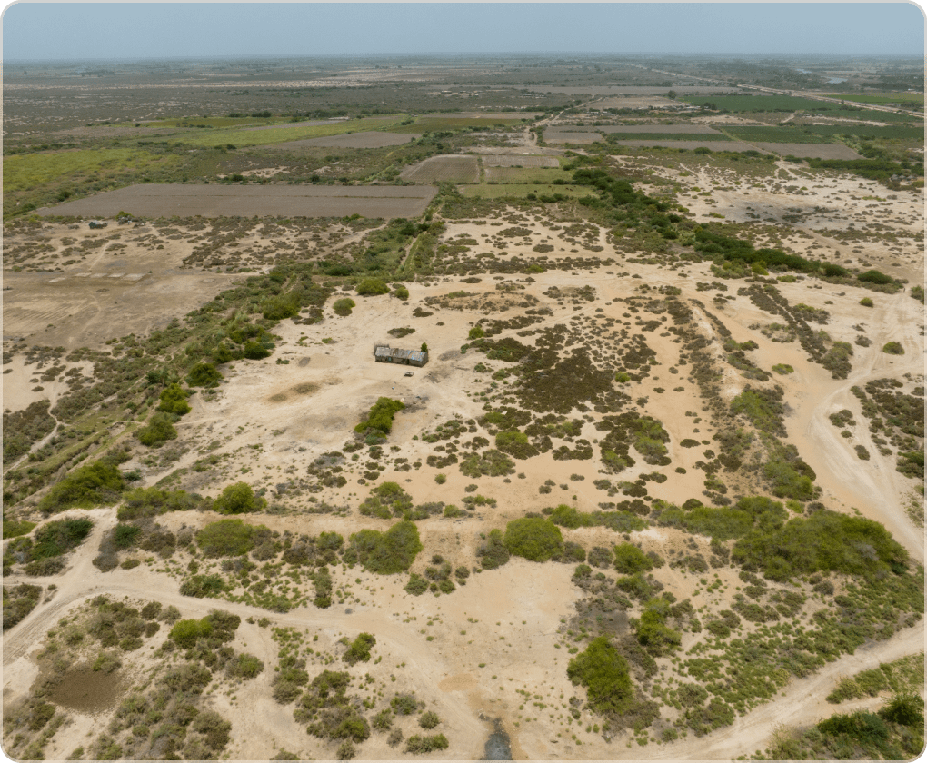 The remains of Ranokot located in Mirpur Sakro
